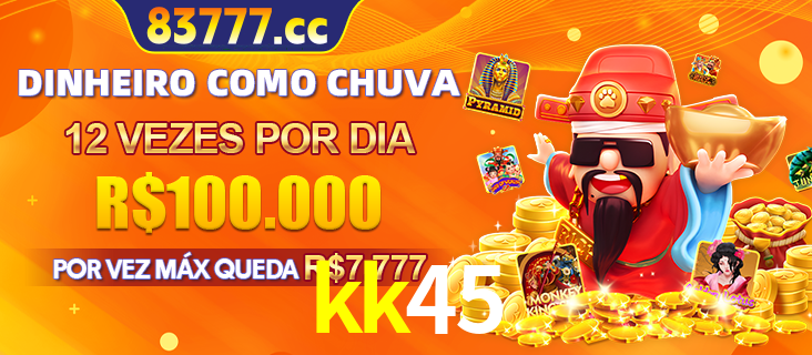 Banner do programa de recompensas Recomende para amigos do kk45, detalhando os bônus por convidar amigos, com prêmios que chegam a R$288.888.